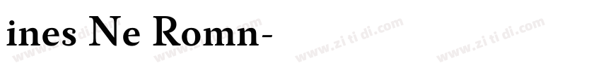 ines Ne Romn字体转换